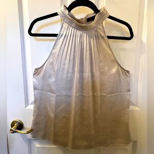 NWOT, never worn WHBM bone colored top. Size 12